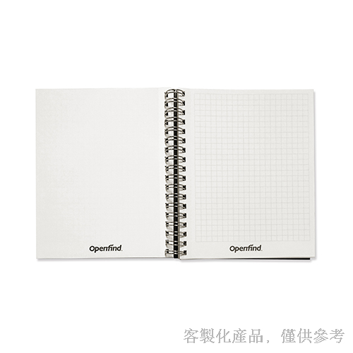 Notebook_Customized Black Card Wire-O Bound Notebook