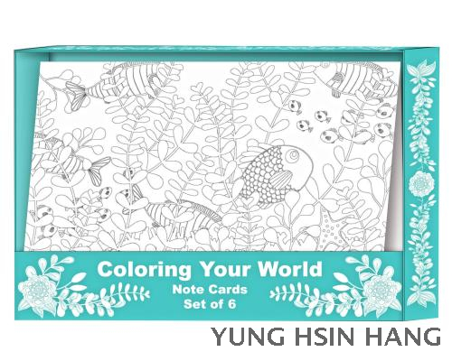 74-18NC Coloring Note Cards (Set of 6)