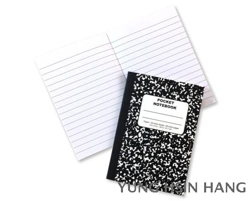 81-64N Marble Glue Bound Pocket Notebook (Set of 2)